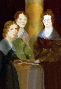 A painting of the three Bronta sisters, Branwell Bronte